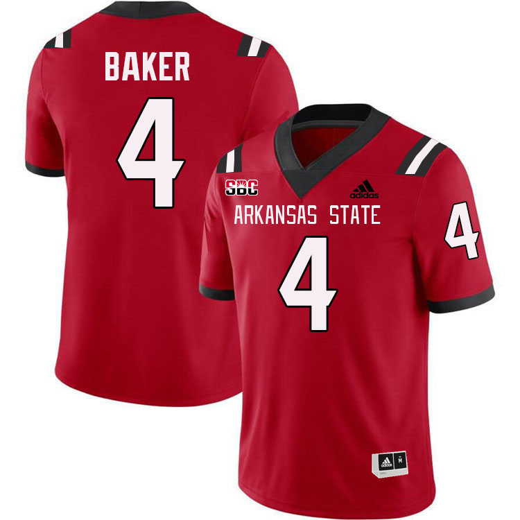 Demarcus Baker Arkansas State Jersey,Arkansas State Red Wolves Football Uniforms,Jersey-Red